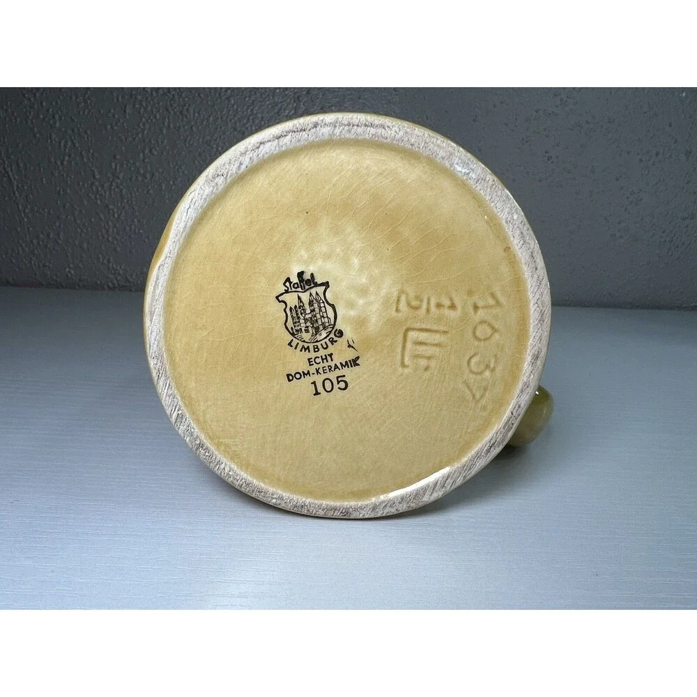 Vintage STAFFEL LIMBURG Echt Dom-Ceramic Beer Mug Cheers Prost Salud Salute